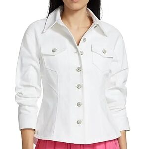 Cinq a Sept, 2,Women's White Button-Up Jacket